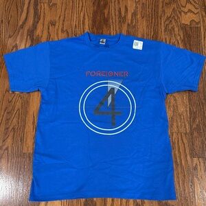 TeePublic, Youth, 'Foreigner 4' Album T-shirt, Size YXL, Royal Blue, NWT